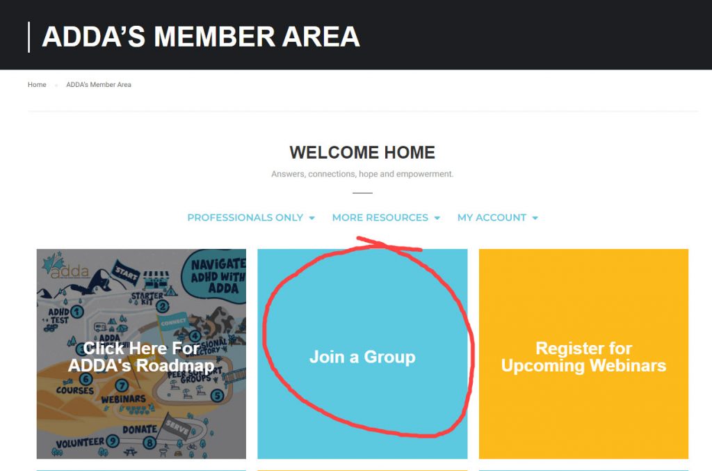 adda join group