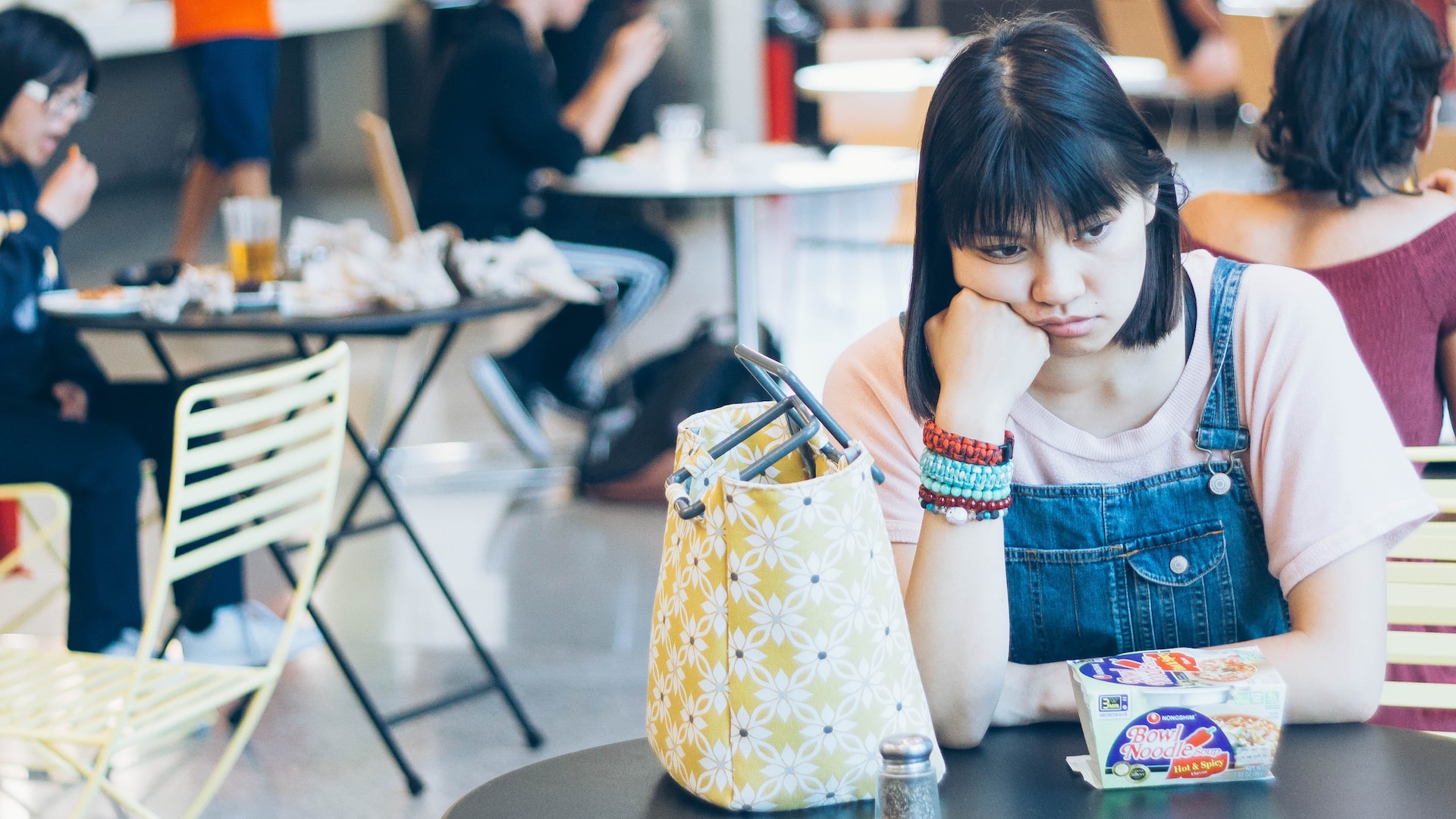 ADHD woman bored and daydreaming