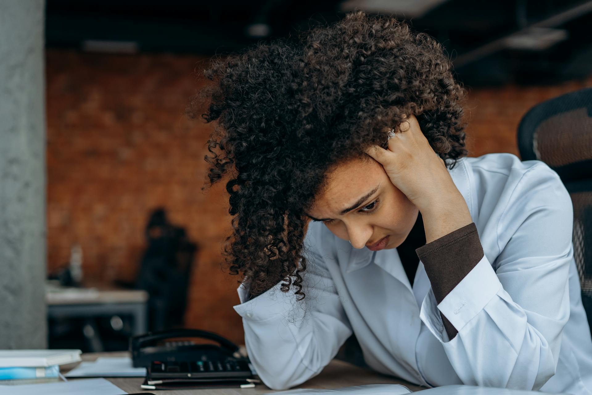 Woman stressing about her ADHD condition